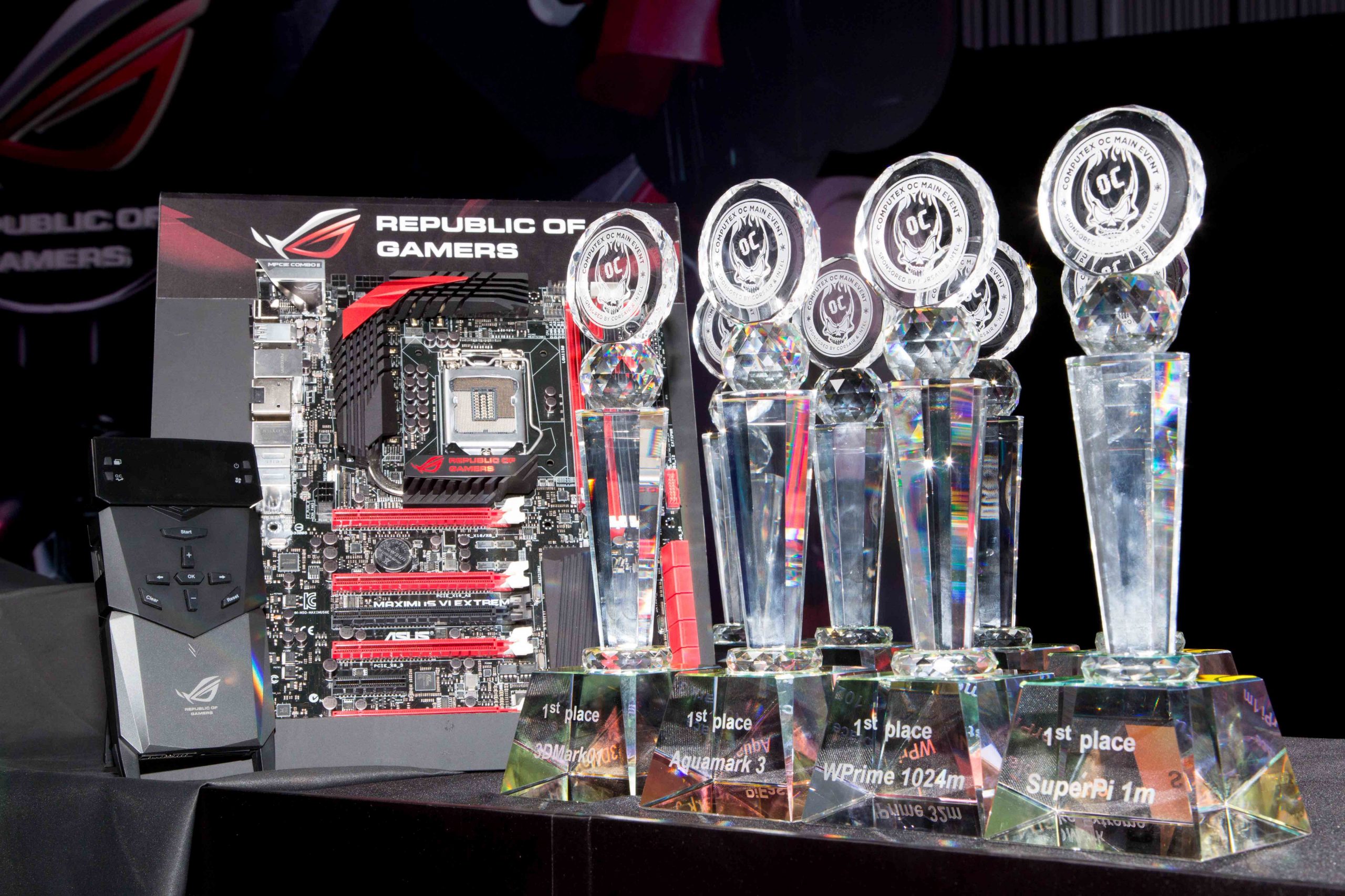 ASUS ROG Maximus VI Extreme Dominates Computex Overclocking Event, Used to Break Eight World Records