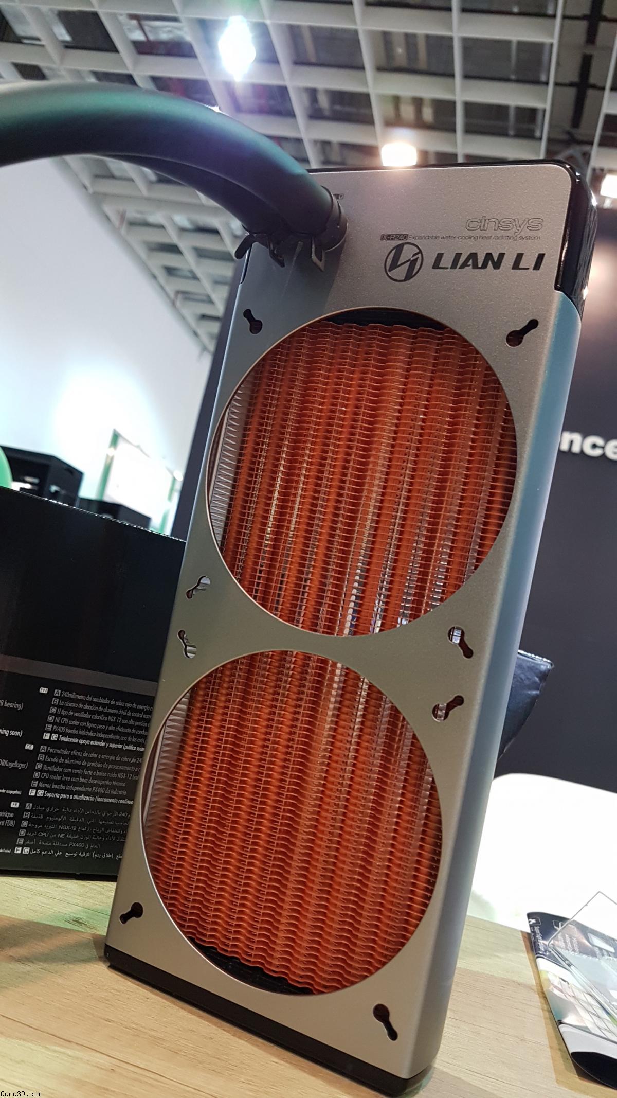 Computex 2017: Lian-Li Launching AIO Liquid Coolers With Raw Copper Radiators
