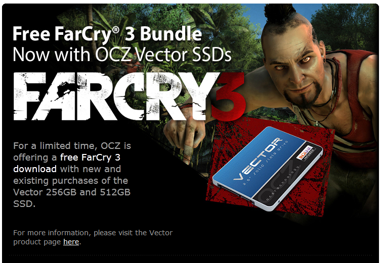 FarCry 3 Game Bundle Now With OCZ Vector SSDs