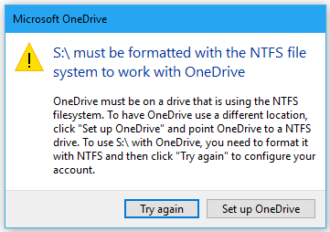 Sorry SD card users and ReFS fans, OneDrive doesn’t like your kind