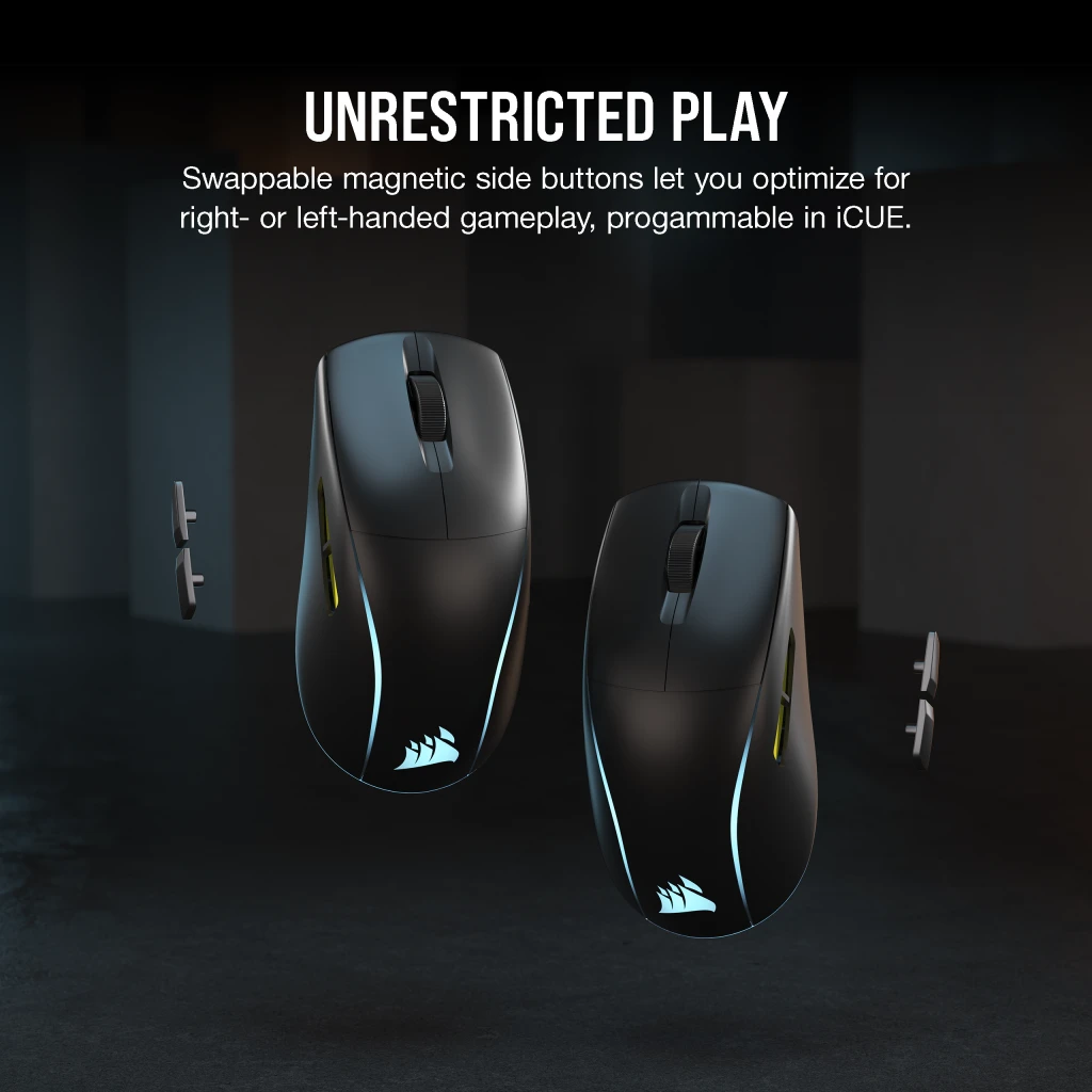 M75 WIRELESS Magnetic Buttons Image CORSAIR M75 WIRELESS Lightweight RGB Gaming Mouse Quick Review - General Tech 13