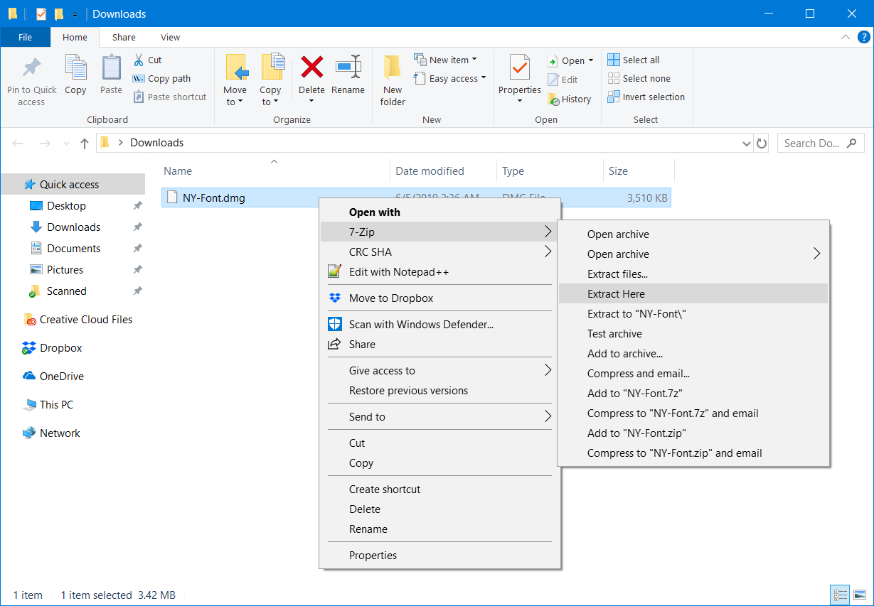 open dmg windows 7zip